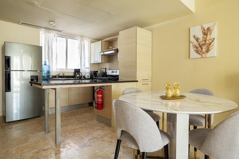 1BR • Playa Turquesa • Beach Access + BBQ