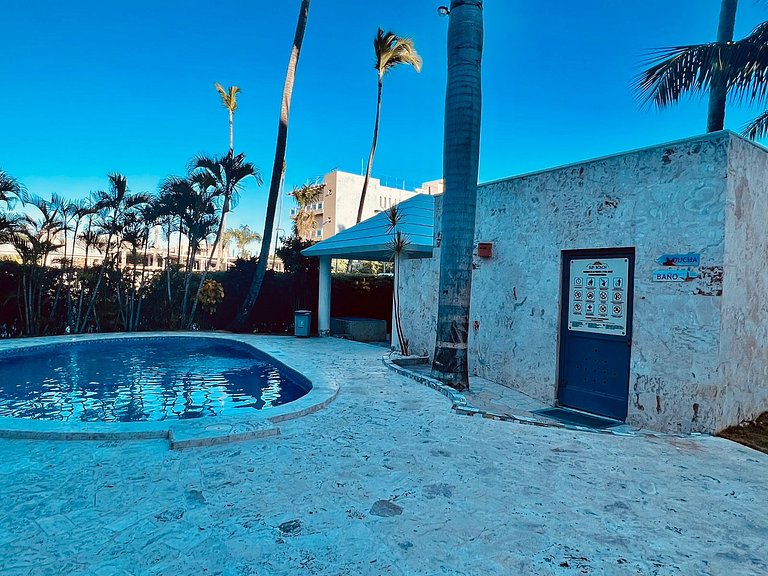 Private Pool View 2BDR in Los Corales Punta Cana