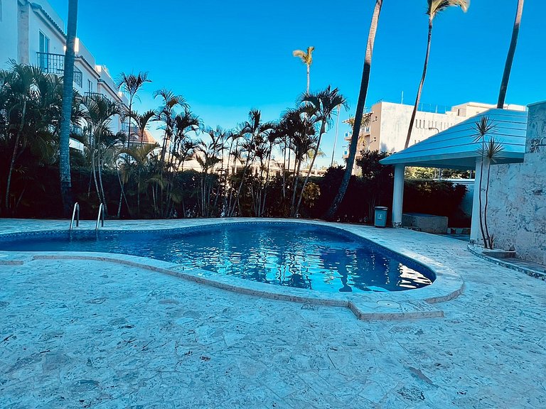 Private Pool View 2BDR in Los Corales Punta Cana