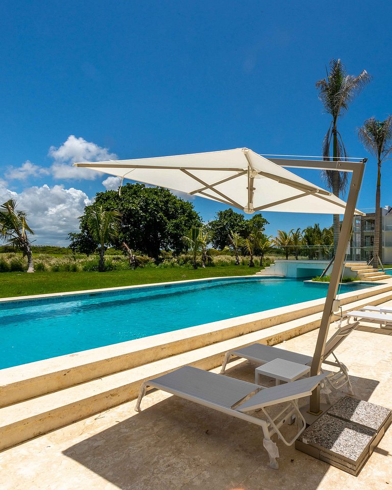 Unique Pool & Golf view retreat 1BR in Hard Rock