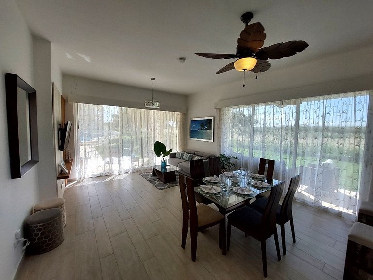 Hard Rock Getaway • 2BR with Golf + Pool Views