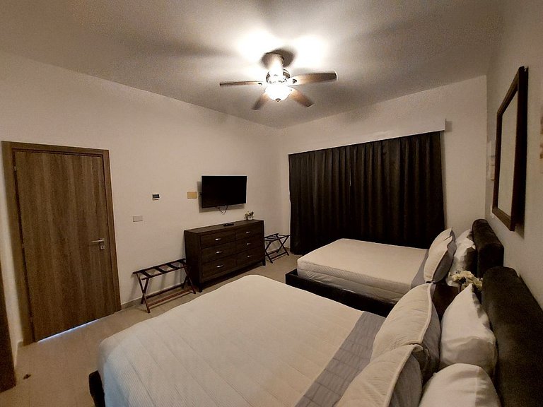 Hard Rock Getaway • 2BR with Golf + Pool Views