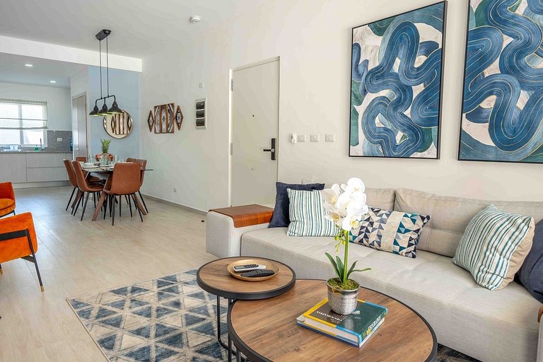 Charming 2BDR Pool View Walking to Bavaro Beach