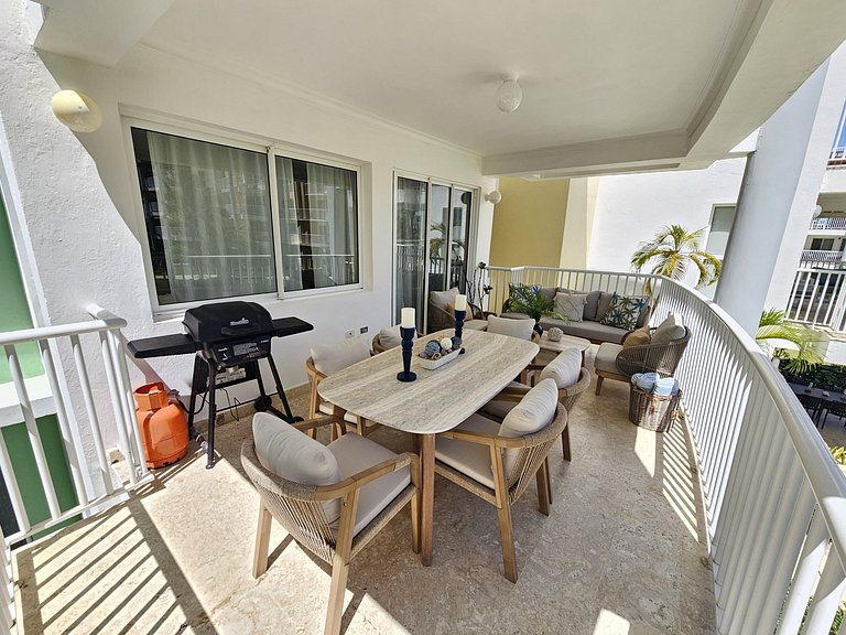 Playa Turquesa 3BR • BBQ • Oceanfront Stay