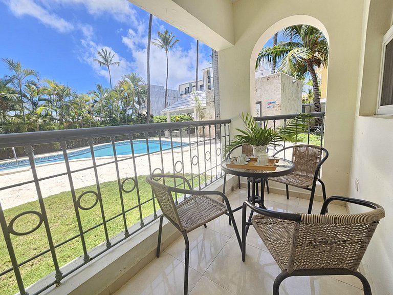 Private Pool View 2BDR in Los Corales Punta Cana