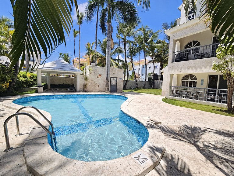 Private Pool View 2BDR in Los Corales Punta Cana