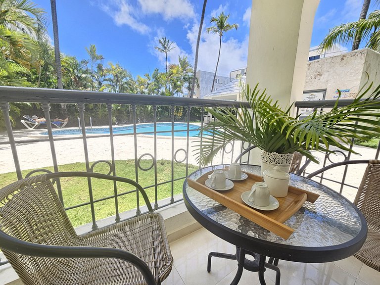 Private Pool View 2BDR in Los Corales Punta Cana