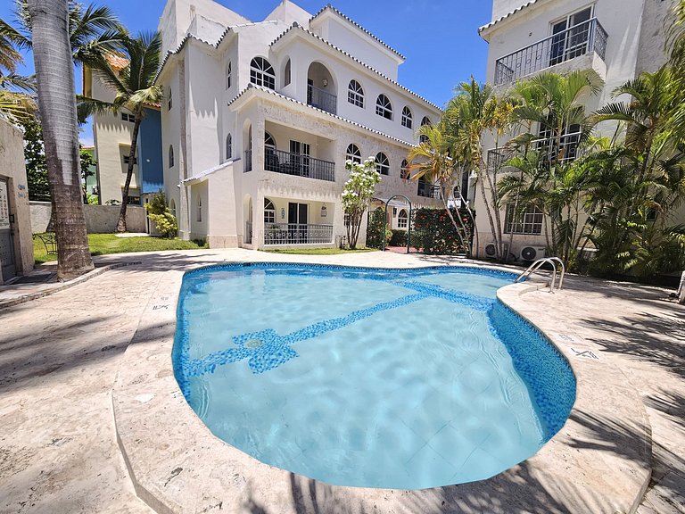 Private Pool View 2BDR in Los Corales Punta Cana