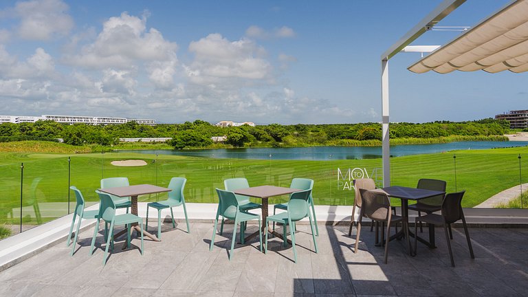 Hard Rock Golf Cozy 1BR • Pool & Golf Views