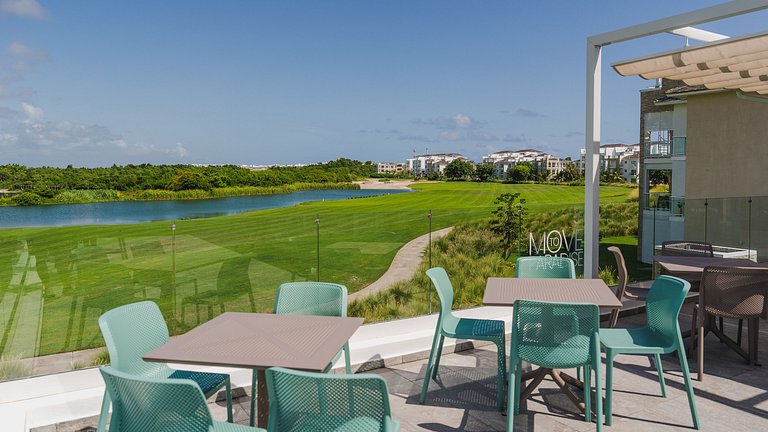 Hard Rock Golf Cozy 1BR • Pool & Golf Views