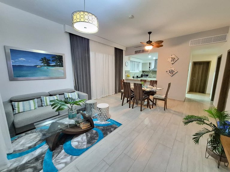 Cana Pearl 2BR Getaway | Pool & Golf Views