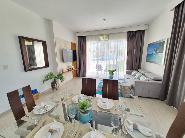 Cana Pearl 2BR Getaway | Pool & Golf Views