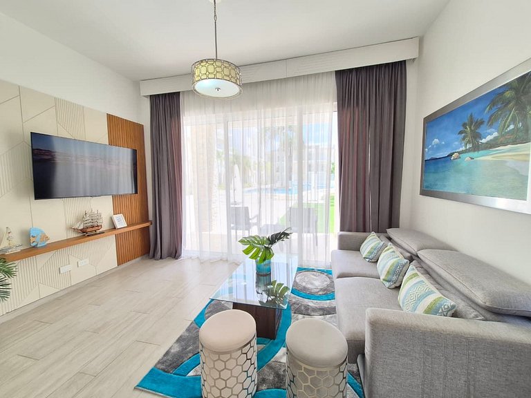 Cana Pearl 2BR Getaway | Pool & Golf Views